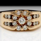 1.00Ct Natural VS Diamond 14K Solid Yellow Gold Ring