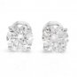 0.60Ct Natural Diamond 14k Solid White Gold Stud Earrings