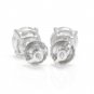 0.60Ct Natural Diamond 14k Solid White Gold Stud Earrings