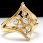 1.00Ct Natural  Diamond 14K Solid Yellow Gold Ring