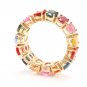 10.00Ct Natural Multi-Color Sapphire 14K Solid Yellow Gold Ring