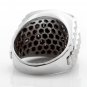 8.20Ct Natural Diamond & Sapphire 14K Solid White Gold Men's Ring