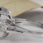 9.25 Carats Natural Red Garnet & Diamond 14K Solid White Gold Ring