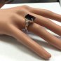 9.25 Carats Natural Red Garnet & Diamond 14K Solid White Gold Ring