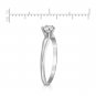 0.25Ct Diamond 14K Solid White Gold Engagement Ring