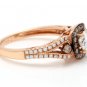 1.16 Carats Natural Diamond 14K Solid Rose Gold Band Ring