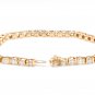 Estate 5.70 Carat Natural Diamond 14K Solid Yellow Bracelet