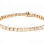 Estate 5.70 Carat Natural Diamond 14K Solid Yellow Bracelet