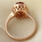 2.35Ct Natural Madeira Citrine and Diamond 14K Solid Rose Gold Ring