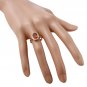 2.35Ct Natural Madeira Citrine and Diamond 14K Solid Rose Gold Ring