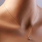 Estate .90 Carats Natural Diamond 14K Solid Yellow Gold Pendant Necklace