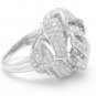 3.30Ct Natural Diamond 14K Solid White Gold Band Ring