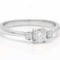 0.32Ct Natural Diamond 14K Solid White Gold Engagement Ring