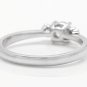 0.32Ct Natural Diamond 14K Solid White Gold Engagement Ring