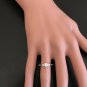 0.32Ct Natural Diamond 14K Solid White Gold Engagement Ring
