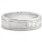 HEAVY 0.90Ct Natural Diamond 14K Solid White Gold Men's Ring