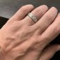 HEAVY 0.90Ct Natural Diamond 14K Solid White Gold Men's Ring