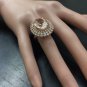 12.65 Carats Natural Morganite and Diamond 14K Solid Rose Gold Ring