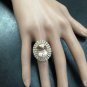 12.65 Carats Natural Morganite and Diamond 14K Solid Rose Gold Ring