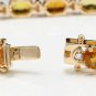 30.65Ct Natural Sapphire and Diamond 14K Solid Yellow Gold Bracelet