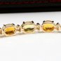 30.65Ct Natural Sapphire and Diamond 14K Solid Yellow Gold Bracelet