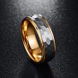 Hexagon Silver Gray Color Tungsten Carbide Men's Ring