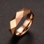 High Polished Three Colors 6mm Tungsten Carbide Ring