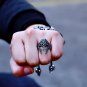 Spartan Helmet Stainless Steel Men's Punk Ring