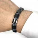 Macrame Beads Braided Hematite Bracelets
