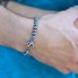 6mm Hematite Bead with Eagle Claw Braided Rope Adjustable Bracelet