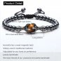 6mm Hematite Bead with Eagle Claw Braided Rope Adjustable Bracelet