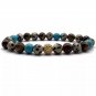 Simple Stone Beaded Charm Bracelets for Men's