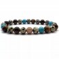 Simple Stone Beaded Charm Bracelets for Men's