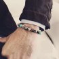 Simple Stone Beaded Charm Bracelets for Men's
