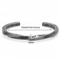 Letter Engraved Stainless Steel Vikings Cuff Bracelet