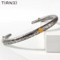 Viking Style 316L Stainless Steel Cuff Bangle