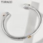 Viking Style 316L Stainless Steel Cuff Bangle