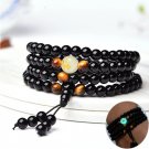 Dragon Black Buddha Mala Beads Glow In Dark Bracelet