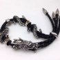 Classic Leather Rope Mens Dragon Bracelet