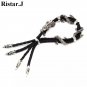 Classic Leather Rope Mens Dragon Bracelet