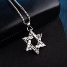 Stainless Steel Hexagram Pendants Necklace