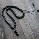 Hand Knitted Volcanic Lava Stone Beads Diffuser Necklace