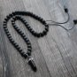 Hand Knitted Volcanic Lava Stone Beads Diffuser Necklace