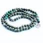 Green Grass Stone With Meditation Life Of Tree Pendant Necklace