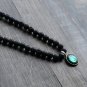 Vintage Nature Volcanic Lava Stone Beads Twelve Constellations Pendant Necklace