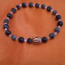 Snowflake Obsidian Buddha Bracelet