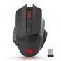 Wireless Mouse 2.4 Gaming Office 5 Adjustable DPI Levels 6 Buttons Black And Red