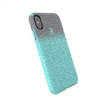 For iPhone Xs Max Case Candy Shell Fit Graphite Gunmetal Grey Ombre Zeal Teal