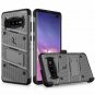 For Galaxy S10 Plus Case Military Grade Drop with Kickstand Holster Gray/Black