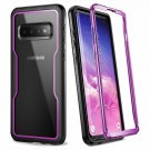 For Galaxy S10 Plus Case Crystal Clear Heavy Duty Protection Lightweight Purple